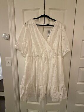 TORRID White Eyelet Dress